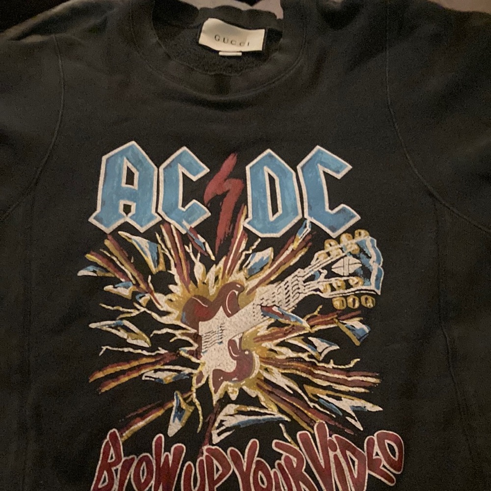 Gucci AC/DC Blow Up Your Video crewneck sweatshirt Men’s M